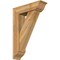 Ekena Millwork Traditional Traditional Rough Sawn Bracket w/ Offset Brace, Western Red Cedar, 8"W x 28"D x 40"H BKT0806X28X40TRA01RWR - alternate 1